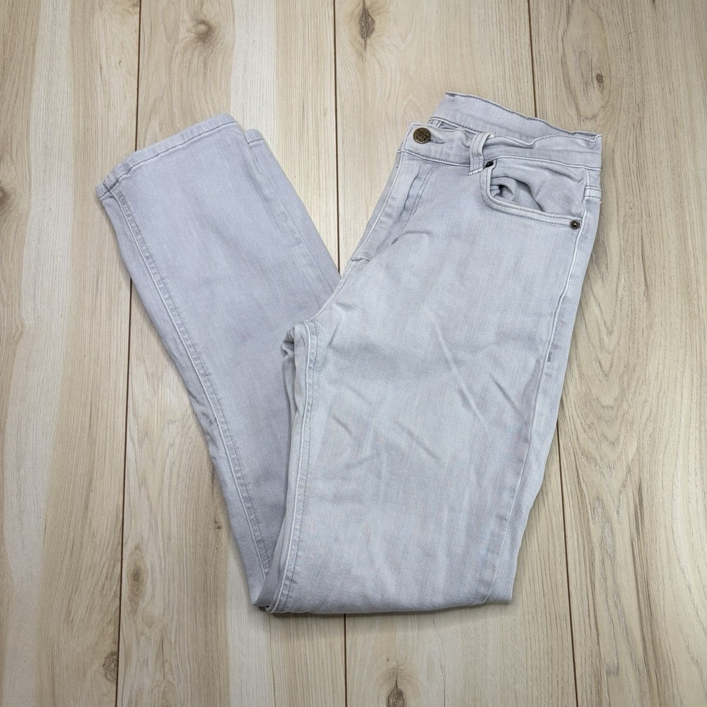 Marine Layer Light Gray Slim Straight Jeans